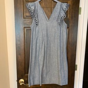 J. Crew Blue Sleeveless Dress